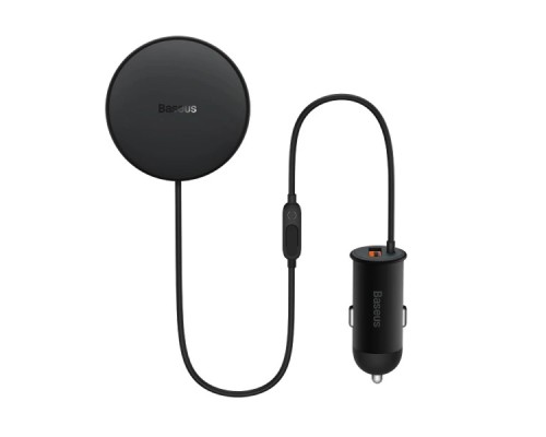 Автотримач для телефона з БЗП Basues CW01  Magnetic Wireless Charging Car Mount 40W Claw Edition Cluster Black (C40141000111-01)
