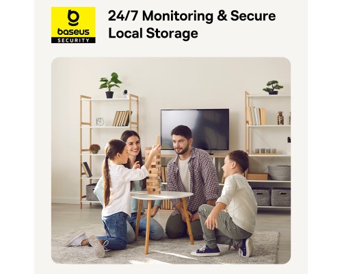 IP-камера відеоспостереження Baseus Security P1 Indoor Camera 3K White EU (S0TV012132)