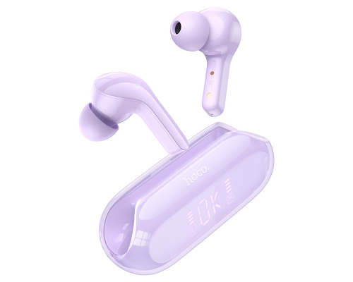 Бездротові навушники HOCO EW39 Bright true wireless ENC BT headset Purple (6931474794611)
