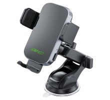 Автотримач для телефона з БЗП ACEFAST D53 wireless charging car holder with electric clamp for dashboard Black (6974316284246)