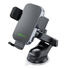 Автотримач для телефона з БЗП ACEFAST D53 wireless charging car holder with electric clamp for dashboard Black (6974316284246)