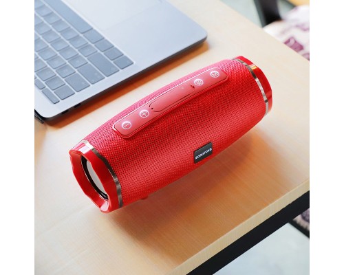 Портативна колонка BOROFONE BR3 Rich sound sports wireless speaker Red (6931474715586)