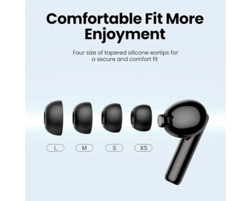 Бездротові навушники UGREEN WS106 HiTune T3 Active Noise-Cancelling Wireless Earbuds, IPX5, Black (UGR-90401) (UGR-90401)