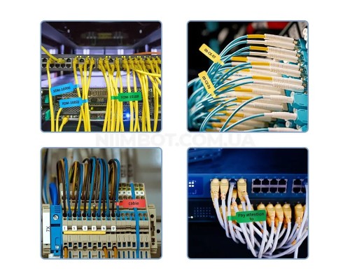 Етикетки NIIMBOT T12.5*74+35-65 Cable White For D11/D110/D101/H1S (A2K18638601) (A2K18638601)