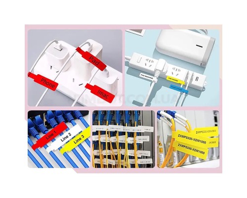 Етикетки NIIMBOT T12.5*74+35-65 Cable White For D11/D110/D101/H1S (A2K18638601) (A2K18638601)