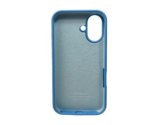 Чохол для смартфона Silicone Full Case AA Open Cam for Apple iPhone 16 49,Cornflower (FullOpeAAi16-49)