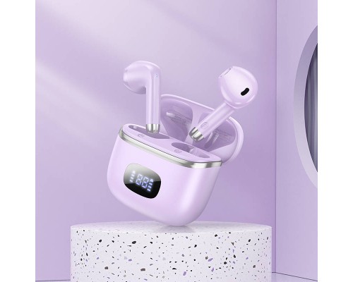 Бездротові навушники HOCO EQ1 Music guide true wireless BT headset Purple (6931474798510)