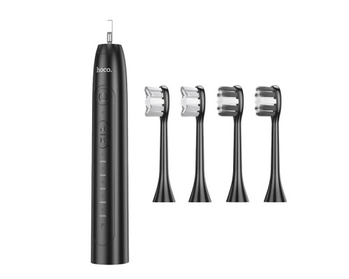 Електрична зубна щітка HOCO HP60 1200 mAh. IPX7, Wave electric toothbrush Black (6942007631679)