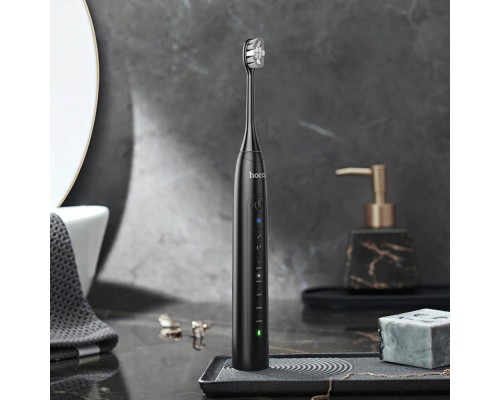 Електрична зубна щітка HOCO HP60 1200 mAh. IPX7, Wave electric toothbrush Black (6942007631679)