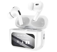 Бездротові навушники BOROFONE BW76 Brocade true wireless ANC noise reduction touch screen BT headset Champagne White (6941991114236)
