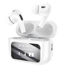 Бездротові навушники BOROFONE BW76 Brocade true wireless ANC noise reduction touch screen BT headset Champagne White (6941991114236)