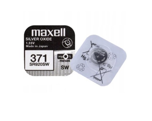 Батарейка MAXELL SR920SW 1PC EU MF (371) A 1шт (M-18290100) (4902580132361)