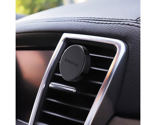 Автотримач для телефона BOROFONE BH8 Air outlet magnetic in-car holder Black (6931474702005)