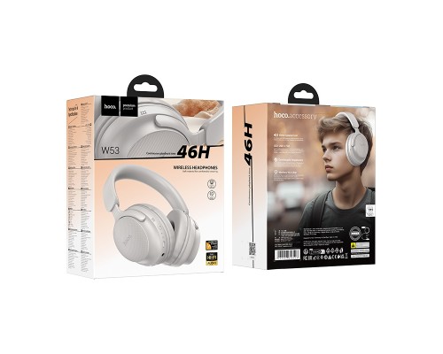 Бездротові накладні навушники HOCO W53 Tone BT headphones Gray (6942007646598)
