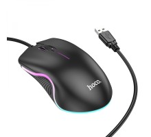 Миша HOCO GM19 Enjoy gaming luminous wired mouse Black (6931474784131)