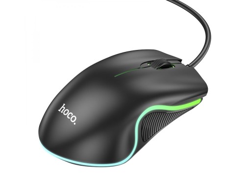 Миша HOCO GM19 Enjoy gaming luminous wired mouse Black (6931474784131)