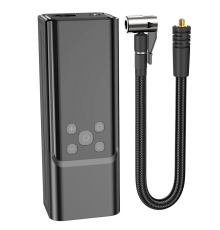 Автомобільний насос HOCO ZP7 Maddy portable smart air pump(5000mAh) Black (6942007614511)