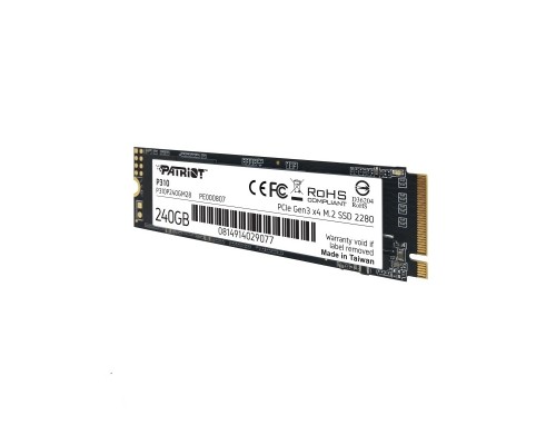 Накопичувач SSD M.2 Patriot P310 240GB NVMe 2280 PCIe 3.0 3D TLC (P310P240GM28)