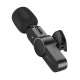 Бездротова мікрофонна система BOROFONE BFK12 Trophy lavalier wireless digital microphone Type-C Black (6941991106392)
