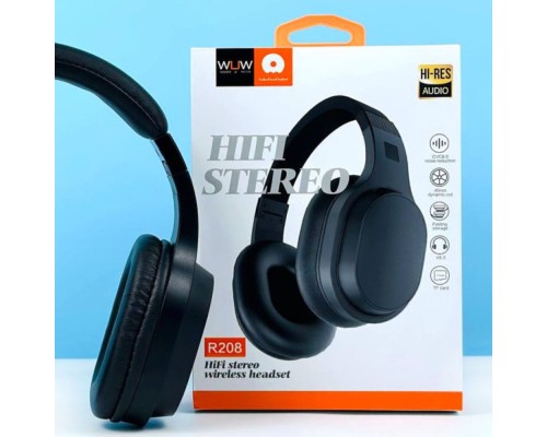Бездротові накладні навушники WUW-R208 black (6972573337903)