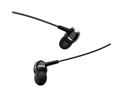 Навушники BOROFONE BM36 Acura Universal earphones with mic Black (6931474709691)