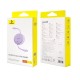 Кабель Baseus Free2Draw Mini Retractable Charging Cable Type-C to Type-C 100W 1m Nebula Purple (P10364500511-00)