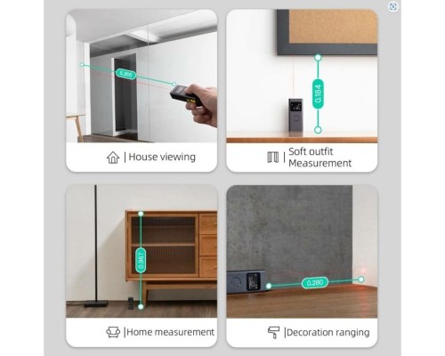 Лазерний далекомір Xiaomi MiJia Smart Laser Measure CN (MJJGCYD001QW) (BHR4948CN ) Лазерний далекомір Xiaomi MiJia Smart Laser Measure CN (MJJGCYD001QW) (BHR4948CN )