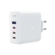 Мережевий зарядний пристрій ACEFAST A37 PD100W GaN (3*CUSB-C+USB-A) charger set White (AFA37W) 