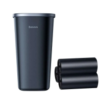 Автомобільний сміттєвий контейнер Baseus Dust-free Vehicle-mounted Trash Can（TrashBag 3 roll/90）Black (CRLJT-A01)