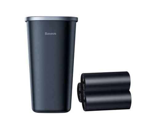Автомобільний сміттєвий контейнер Baseus Dust-free Vehicle-mounted Trash Can（TrashBag 3 roll/90）Black (CRLJT-A01)