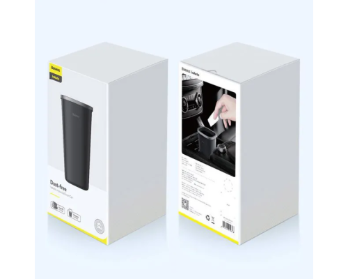 Автомобільний сміттєвий контейнер Baseus Dust-free Vehicle-mounted Trash Can（TrashBag 3 roll/90）Black (CRLJT-A01)