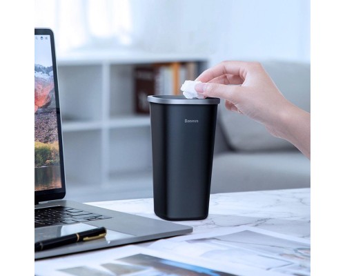 Автомобільний сміттєвий контейнер Baseus Dust-free Vehicle-mounted Trash Can（TrashBag 3 roll/90）Black (CRLJT-A01)