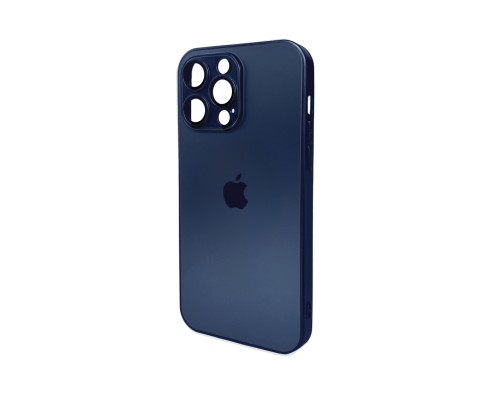 Чохол для смартфона AG Glass Matt Frame Color Logo for Apple iPhone 15 Pro Max Navy Blue (AGMattFrameiP15PMBlue)