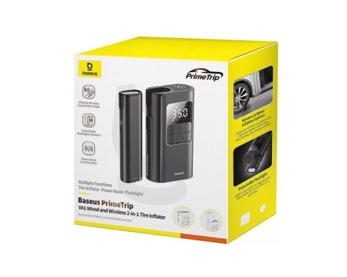 Автомобільний насос Baseus PrimeTrip VA1 Wired and Wireless 2-in-1 Tire Inflator Cosmic Black (C11169001121-00)
