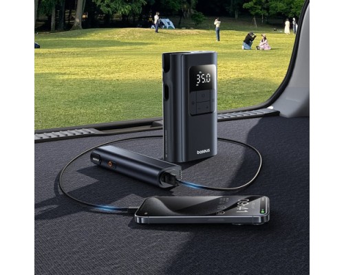 Автомобільний насос Baseus PrimeTrip VA1 Wired and Wireless 2-in-1 Tire Inflator Cosmic Black (C11169001121-00)
