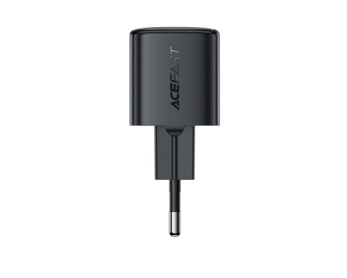 Мережевий зарядний пристрій ACEFAST A117 PD20W mini GaN USB-C fast charger Black (6974316284987)