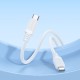 Кабель BOROFONE BX115 Lotto 60W silicone charging data cable C to C White (6941991119699)