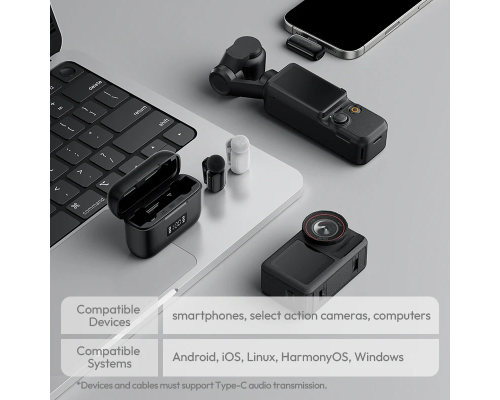 Бездротова мікрофонна система Ulanzi A200 Mini Mic Black (A046)