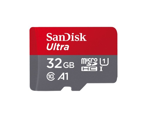 Карта пам'яті microSDHC (UHS-1) SanDisk Ultra 32Gb class 10 A1 (120Mb/s) (adapter SD) (SDSQUA4-032G-GN6MA)