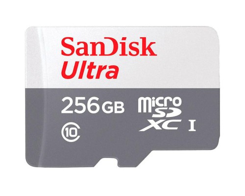 Карта пам'яті microSDXC (UHS-1) SanDisk Ultra 256Gb class 10 A1 (100Mb/s) (SDSQUNR-256G-GN3MN)
