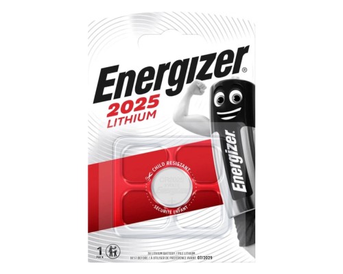 Батарейка Energizer 2025 Lithium (1шт) (7638900083026)