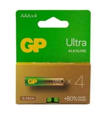Батарейка GP LR3/AAA ULtra Alkaline (4шт) (4891199218255)
