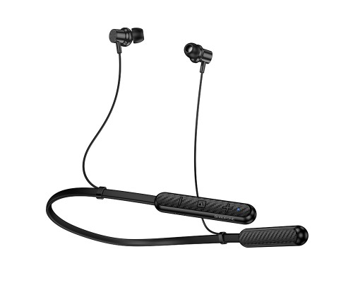 Бездротові спортивні навушники BOROFONE BE72 Sun neck hanging BT earphones Black (6941991124518)
