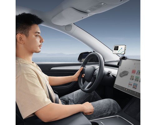 Автотримач для телефона Baseus MaxView Magnetic Car Mount for In-Vehicle Infotainment Screen Space Grey (C40180701813-00)