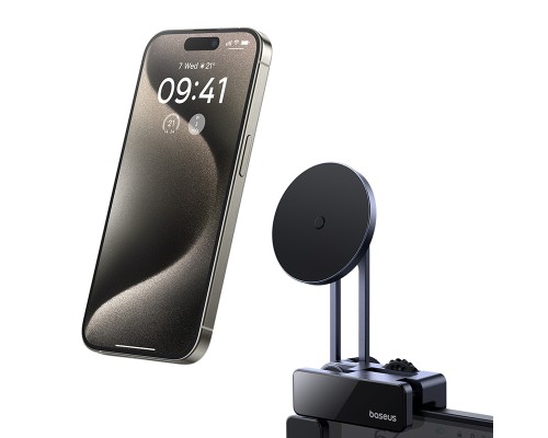 Автотримач для телефона Baseus MaxView Magnetic Car Mount for In-Vehicle Infotainment Screen Space Grey (C40180701813-00)