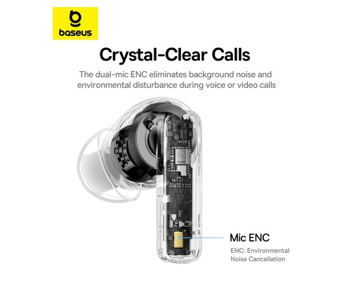 Бездротові навушники Baseus Bowie E20 True Wireless Earphones Stellar White (A00069700223-00)