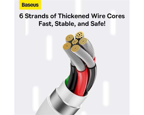 Кабель Baseus Superior Series Fast Charging Data Cable USB to Type-C 100W 1.5m Moon White (P10320102214-02)