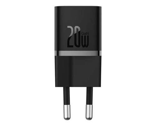 Мережевий зарядний пристрій Baseus GaN5 Fast Charger(mini) 1C 20W EU Black (CCGN050101)
