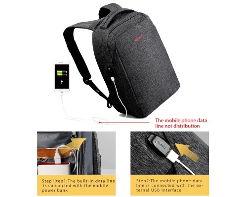 Рюкзак Tigernu T-B3237U 16" Grey (T-B3237U)