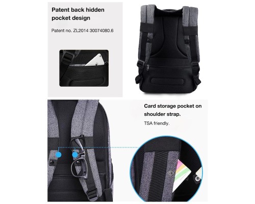 Рюкзак Tigernu T-B3237U 16" Grey (T-B3237U)